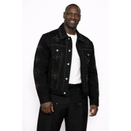Omar Sy The Killer Black Denim Jacket