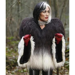 Once Upon a Time Cruella Deville Fur Jacket