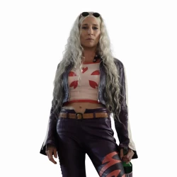 One Piece S02 Dr Kureha Purple Leather Outfit