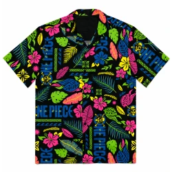 One Piece Tropical Hawaiian Button Up Shirt