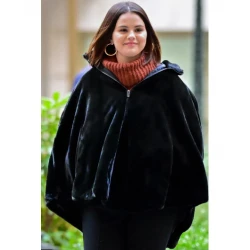 Only Murders in the Building S02 Mabel Mora Black Fur Jacket