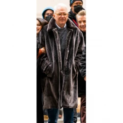 Only Murders in the Building Steve Martin Black Fur Coat