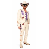 Orville Peck Street Fighter Premiere Off White Embroidered Suit
