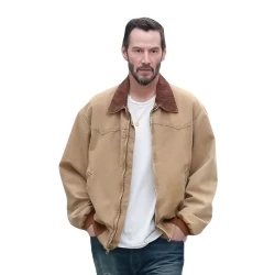 Outcome Keanu Reeves Brown Cotton Jacket