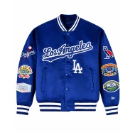 OVO X New Era X MLB Los Angeles Dodgers Blue Varsity Jacket