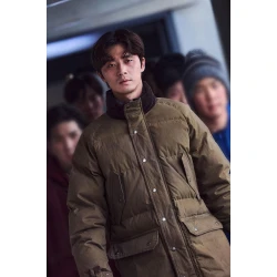 Park Seo-joon Concrete Utopia 2023 Green Coat Park Seo-joon Concrete Utopia 2023 Green Coat