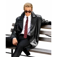 Paul Anthony Kelly Black Leather Trench Coat