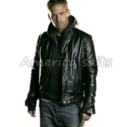 Paul Walker real Leather Jacket