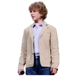 Percy Jackson and The Olympians Walker Scobell Beige Jacket