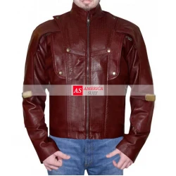 Peter Quill Red Leather Jacket