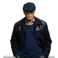 Pierce Brosnan Giant 2025 Black Wool Jacket