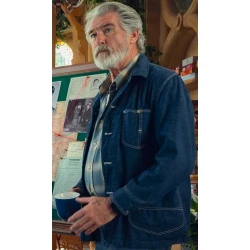 Pierce Brosnan The Thursday Murder Club Denim Jacket