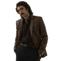 Pietro Castellitto The Big Fake Leather Blazer