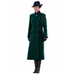 Princess Anne Green Long Coat