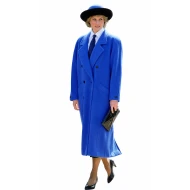Princess Diana Blue Long Wool Coat