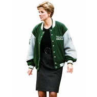 Princess Diana Philadelphia Eagles Green Varsity Jacket