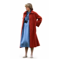 Princess Diana Red Long Wool Coat