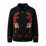 Project Hail Mary Black Wolf Knitted Cardigan