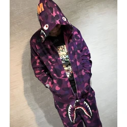 Purple Bape Tracksuit