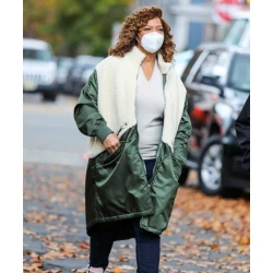 Queen Latifah The Equalizer 2021 Green Coat