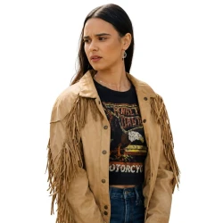 Ransom Canyon S01 Ellie Catawnee Fringe Jacket Ransom Canyon S01 Ellie Catawnee Fringe Jacket