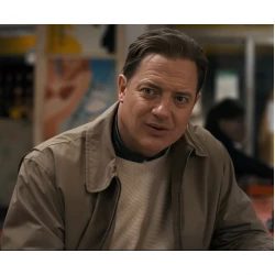 Rental Family Brendan Fraser Beige Cotton Jacket