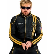Ryan Gosling The Fall Guy Black NASA Leather Jacket