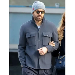 Ryan Reynolds Grey Wool Jacket