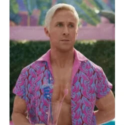 Ryen Gosling Barbie 2023 Printed Half Sleeves Jacket