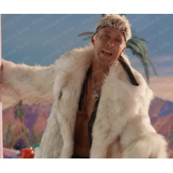 Ryen Gosling Barbie 2023 White Fur Coat