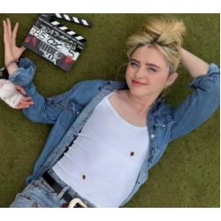 Samara Weaving Ready or Not 2 Denim Jacket