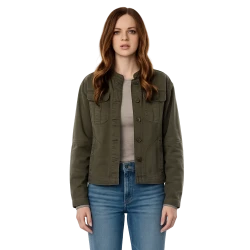 Scary Movie 2026 Olivia Rose Keegan Olive Green Cotton Jacket