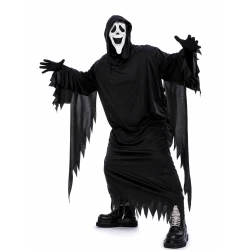 Scary Movie 6 Ghost Face Black Hooded Costume Scary Movie 6 Ghost Face Black Hooded Costume