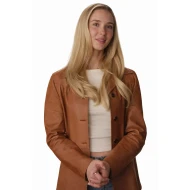 Scream 7 Isabel May Brown Leather Jacket