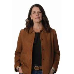 Scream 7 Neve Campbell Brown Suede Jacket Scream 7 Neve Campbell Brown Suede Jacket