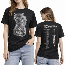 Scream Kill Tour Shirt  30th Anniversary Horror Graphic Tee