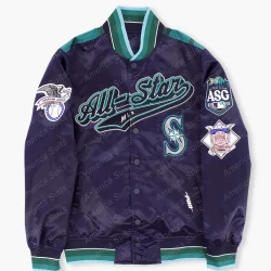 Seattle Mariners 2023 All-Star Game Navy Satin Jacket