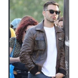Sebastian Stan The 355 Bomber Jacket