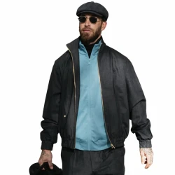 Sergio Ramos Charcoal Cotton Jacket 