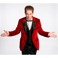 Seth Green The Highest Stakes Red Velvet Blazer