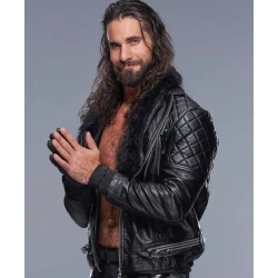 Seth Rollins Black Leather Jacket Seth Rollins Black Leather Jacket