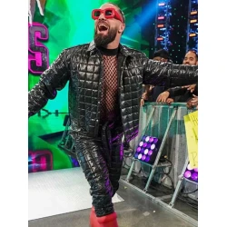 Seth Rollins Black Quilted Jacket