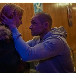 She Rides Shotgun Taron Egerton Gray Hoodie