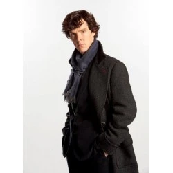 Sherlock Holmes Black Trench Coat Sherlock Holmes Black Trench Coat