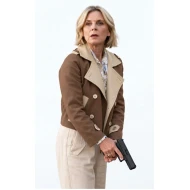 Signora Volpe S03 Emilia Fox Brown and Beige Jacket
