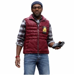Silent Hill Townfall Simon Ordell Maroon Puffer Vest