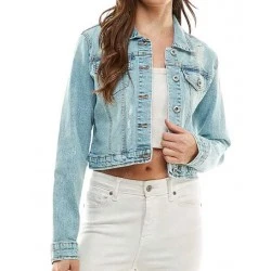 Skeleton Printed Cropped Ladies Jacket