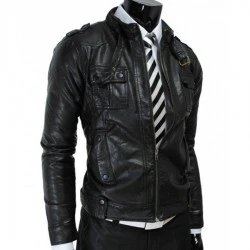 Slim fit Mens Vintage Leather Jacket Slim fit Mens Vintage Leather Jacket