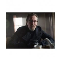 Slow Horses Jackson Lamb Black Coat