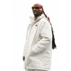 Snoop Dogg Championship Match White Hooded Jacket